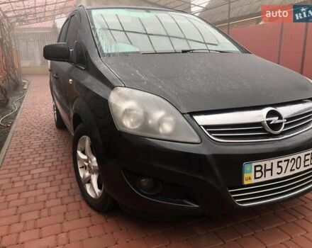 Черный Опель Зафира, объемом двигателя 1.8 л и пробегом 175 тыс. км за 7500 $, фото 1 на Automoto.ua
