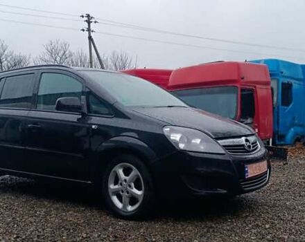 Черный Опель Зафира, объемом двигателя 1.7 л и пробегом 266 тыс. км за 8000 $, фото 1 на Automoto.ua