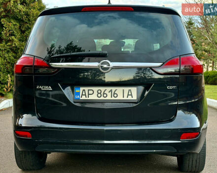 Черный Опель Зафира, объемом двигателя 1.6 л и пробегом 215 тыс. км за 9399 $, фото 7 на Automoto.ua