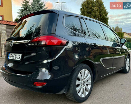 Черный Опель Зафира, объемом двигателя 1.6 л и пробегом 215 тыс. км за 9399 $, фото 14 на Automoto.ua