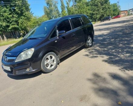 Черный Опель Зафира, объемом двигателя 1.8 л и пробегом 261 тыс. км за 6200 $, фото 7 на Automoto.ua