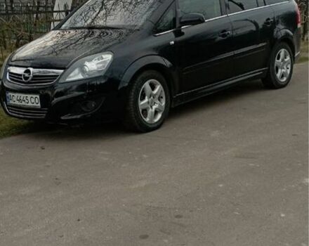 Черный Опель Зафира, объемом двигателя 1.9 л и пробегом 222 тыс. км за 5600 $, фото 2 на Automoto.ua