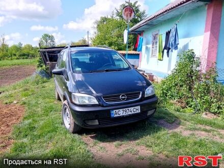 Черный Опель Зафира, объемом двигателя 1.8 л и пробегом 379 тыс. км за 4200 $, фото 1 на Automoto.ua