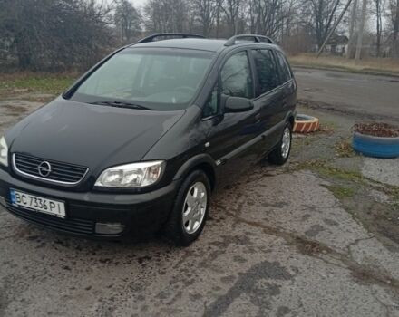 Черный Опель Зафира, объемом двигателя 1.8 л и пробегом 244 тыс. км за 4000 $, фото 1 на Automoto.ua