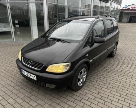 Черный Опель Зафира, объемом двигателя 1.6 л и пробегом 259 тыс. км за 3750 $, фото 1 на Automoto.ua