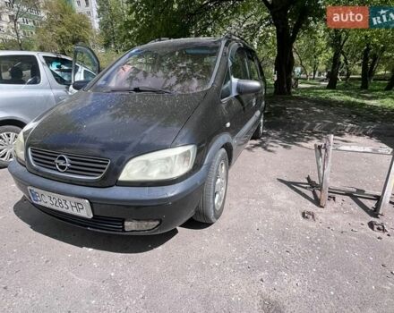 Черный Опель Зафира, объемом двигателя 2 л и пробегом 300 тыс. км за 2950 $, фото 1 на Automoto.ua