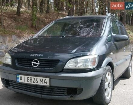Черный Опель Зафира, объемом двигателя 2.2 л и пробегом 350 тыс. км за 2500 $, фото 1 на Automoto.ua