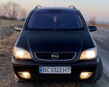 Черный Опель Зафира, объемом двигателя 2 л и пробегом 380 тыс. км за 3600 $, фото 1 на Automoto.ua