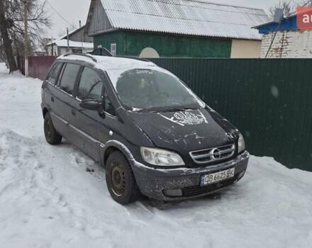 Черный Опель Зафира, объемом двигателя 2.2 л и пробегом 430 тыс. км за 2500 $, фото 1 на Automoto.ua