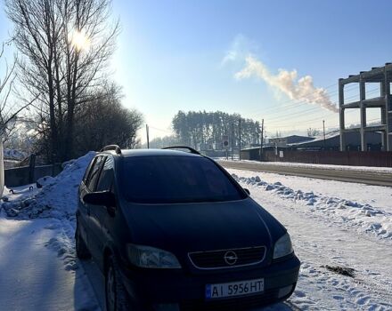 Черный Опель Зафира, объемом двигателя 2.2 л и пробегом 370 тыс. км за 4100 $, фото 1 на Automoto.ua