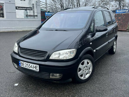 Черный Опель Зафира, объемом двигателя 2.2 л и пробегом 342 тыс. км за 4299 $, фото 1 на Automoto.ua