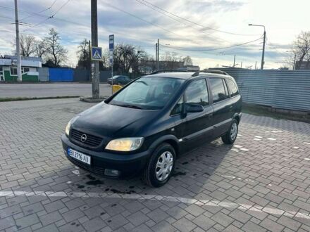 Черный Опель Зафира, объемом двигателя 2 л и пробегом 200 тыс. км за 3900 $, фото 1 на Automoto.ua