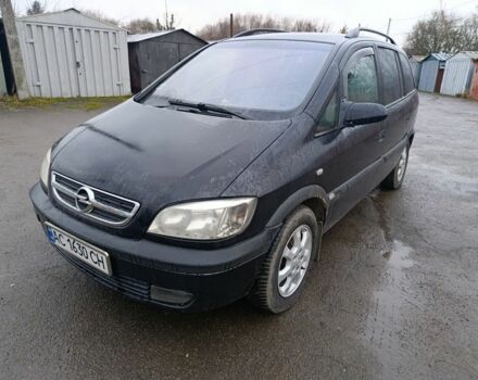 Черный Опель Зафира, объемом двигателя 2.2 л и пробегом 245 тыс. км за 1850 $, фото 1 на Automoto.ua