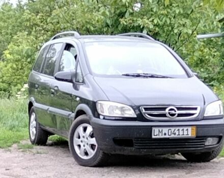 Черный Опель Зафира, объемом двигателя 2 л и пробегом 230 тыс. км за 2500 $, фото 1 на Automoto.ua