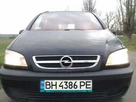 Черный Опель Зафира, объемом двигателя 2 л и пробегом 360 тыс. км за 2550 $, фото 1 на Automoto.ua