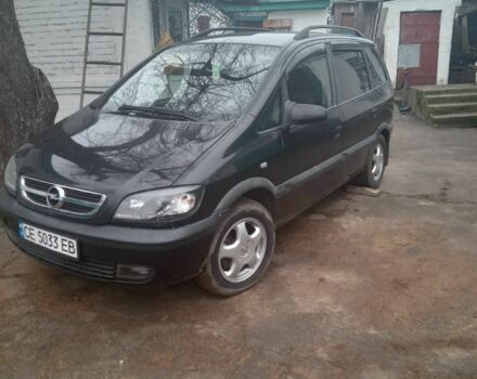 Черный Опель Зафира, объемом двигателя 2.2 л и пробегом 333 тыс. км за 3500 $, фото 1 на Automoto.ua