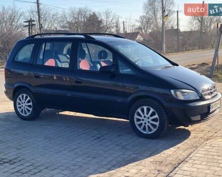 Черный Опель Зафира, объемом двигателя 2 л и пробегом 218 тыс. км за 4500 $, фото 1 на Automoto.ua