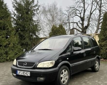 Черный Опель Зафира, объемом двигателя 1.8 л и пробегом 290 тыс. км за 1550 $, фото 1 на Automoto.ua