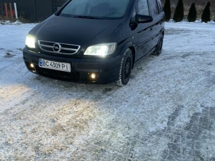 Черный Опель Зафира, объемом двигателя 2 л и пробегом 245 тыс. км за 3700 $, фото 1 на Automoto.ua