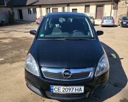 Черный Опель Зафира, объемом двигателя 1.6 л и пробегом 218 тыс. км за 5800 $, фото 1 на Automoto.ua