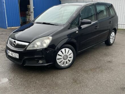 Черный Опель Зафира, объемом двигателя 1.9 л и пробегом 350 тыс. км за 2400 $, фото 1 на Automoto.ua