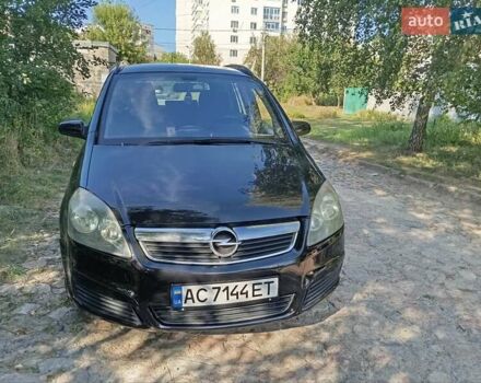 Чорний Опель Зафіра, об'ємом двигуна 1.91 л та пробігом 320 тис. км за 4900 $, фото 1 на Automoto.ua