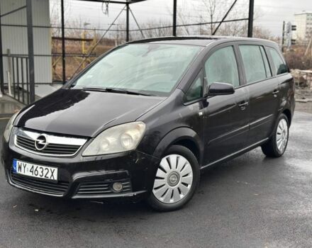 Черный Опель Зафира, объемом двигателя 1.9 л и пробегом 123 тыс. км за 2400 $, фото 1 на Automoto.ua