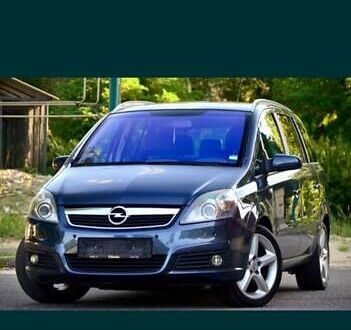 Черный Опель Зафира, объемом двигателя 1.91 л и пробегом 201 тыс. км за 7200 $, фото 1 на Automoto.ua