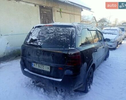 Черный Опель Зафира, объемом двигателя 1.91 л и пробегом 329 тыс. км за 2000 $, фото 1 на Automoto.ua