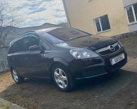 Черный Опель Зафира, объемом двигателя 1.9 л и пробегом 320 тыс. км за 5790 $, фото 1 на Automoto.ua