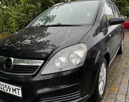 Черный Опель Зафира, объемом двигателя 1.6 л и пробегом 217 тыс. км за 6100 $, фото 1 на Automoto.ua