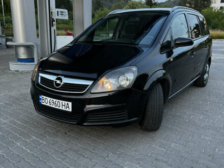 Черный Опель Зафира, объемом двигателя 1.91 л и пробегом 288 тыс. км за 5900 $, фото 1 на Automoto.ua