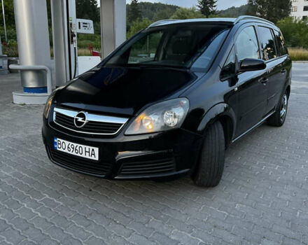 Черный Опель Зафира, объемом двигателя 1.91 л и пробегом 288 тыс. км за 5900 $, фото 1 на Automoto.ua