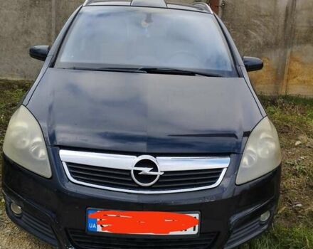 Черный Опель Зафира, объемом двигателя 1.9 л и пробегом 280 тыс. км за 7000 $, фото 1 на Automoto.ua
