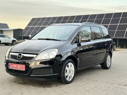 Черный Опель Зафира, объемом двигателя 1.6 л и пробегом 194 тыс. км за 5300 $, фото 1 на Automoto.ua