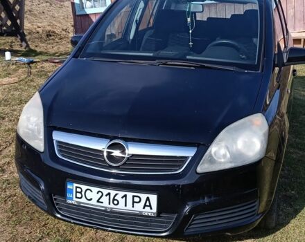 Черный Опель Зафира, объемом двигателя 1.8 л и пробегом 292 тыс. км за 5900 $, фото 1 на Automoto.ua