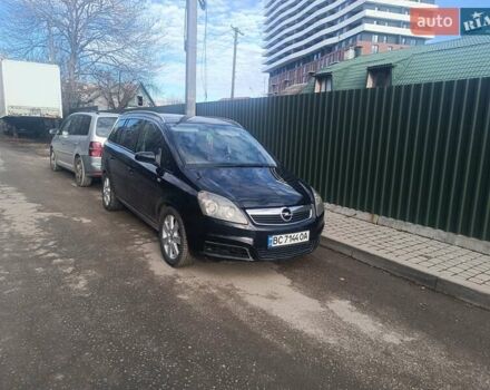 Черный Опель Зафира, объемом двигателя 1.91 л и пробегом 311 тыс. км за 5550 $, фото 1 на Automoto.ua
