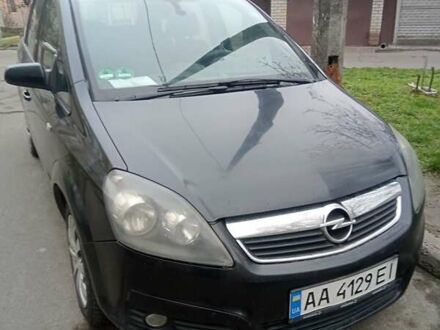 Черный Опель Зафира, объемом двигателя 1.9 л и пробегом 280 тыс. км за 5000 $, фото 1 на Automoto.ua