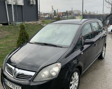 Черный Опель Зафира, объемом двигателя 1.6 л и пробегом 277 тыс. км за 4700 $, фото 1 на Automoto.ua