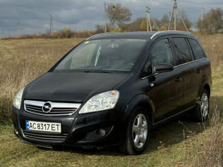 Черный Опель Зафира, объемом двигателя 1.6 л и пробегом 238 тыс. км за 5500 $, фото 1 на Automoto.ua