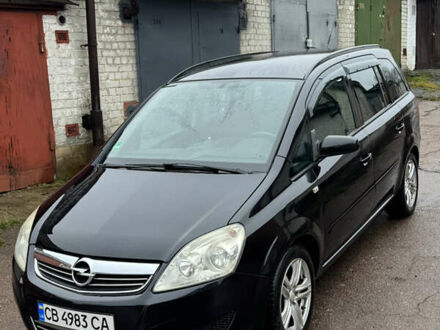 Черный Опель Зафира, объемом двигателя 1.9 л и пробегом 266 тыс. км за 5999 $, фото 1 на Automoto.ua