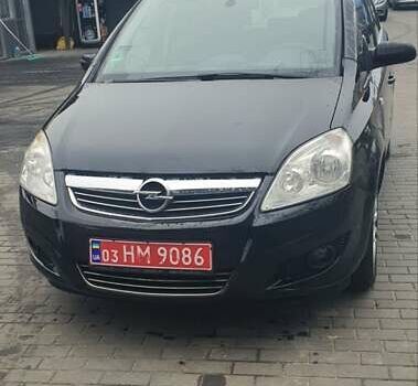 Черный Опель Зафира, объемом двигателя 1.6 л и пробегом 260 тыс. км за 6200 $, фото 1 на Automoto.ua