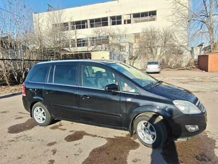 Черный Опель Зафира, объемом двигателя 1.6 л и пробегом 220 тыс. км за 7200 $, фото 1 на Automoto.ua