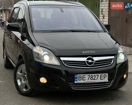 Черный Опель Зафира, объемом двигателя 1.91 л и пробегом 195 тыс. км за 6850 $, фото 1 на Automoto.ua