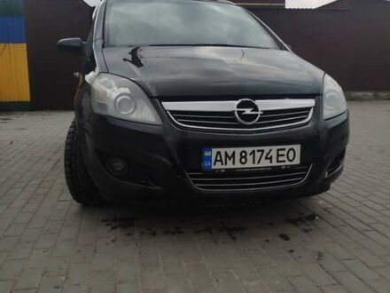 Черный Опель Зафира, объемом двигателя 1.8 л и пробегом 242 тыс. км за 7300 $, фото 1 на Automoto.ua