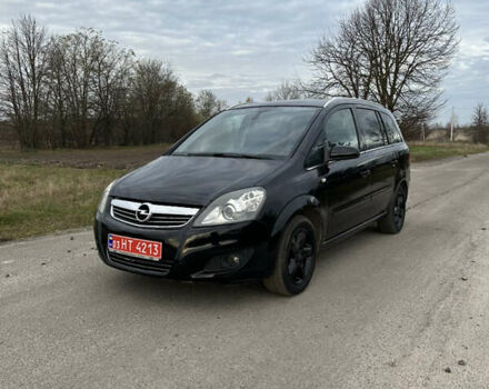 Черный Опель Зафира, объемом двигателя 1.6 л и пробегом 192 тыс. км за 5700 $, фото 1 на Automoto.ua