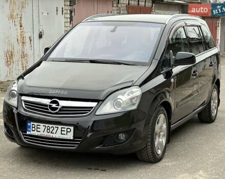 Черный Опель Зафира, объемом двигателя 1.91 л и пробегом 195 тыс. км за 6950 $, фото 1 на Automoto.ua