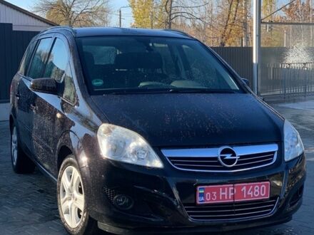 Черный Опель Зафира, объемом двигателя 1.6 л и пробегом 175 тыс. км за 6950 $, фото 1 на Automoto.ua