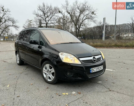 Черный Опель Зафира, объемом двигателя 1.91 л и пробегом 278 тыс. км за 6400 $, фото 1 на Automoto.ua
