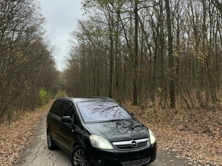 Черный Опель Зафира, объемом двигателя 1.9 л и пробегом 313 тыс. км за 6500 $, фото 1 на Automoto.ua